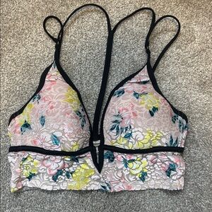 Victoria Secret Pink Bralette, floral pink color
